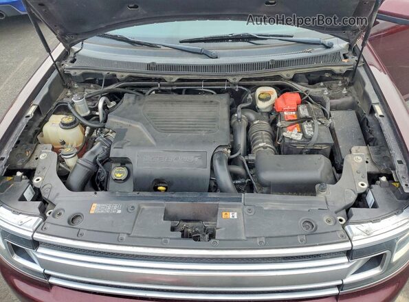 2FMHK6DT1JBA02579 2018 FORD FLEX Черный Вид задней части салона