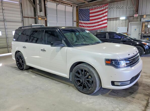 2FMHK6DT2JBA19620 2018 FORD FLEX Белый Передняя правая четверть