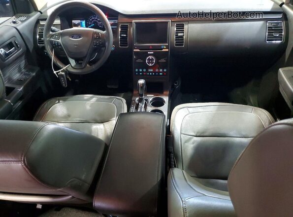 2FMHK6DT2JBA19620 2018 FORD FLEX Белый Вид панели приборов