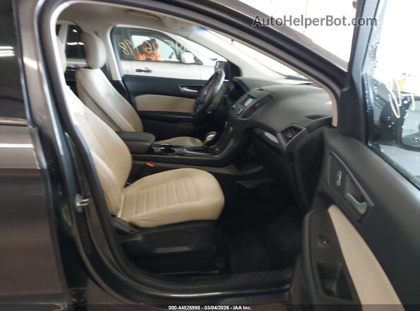 2FMPK3G90HBC16161 2017 FORD EDGE Gray Widok wnętrza z przodu