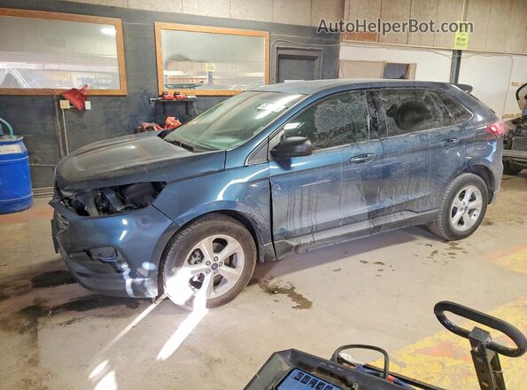 2FMPK3G91KBC19576 2019 FORD EDGE Blue Передня ліва чверть