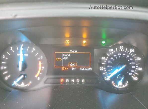 2FMPK3G91KBC19576 2019 FORD EDGE Blue Вид щитка приладів