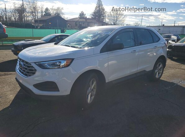 2FMPK3G95KBB24373 2019 FORD EDGE White Առջևի ձախ երեք քառորդ տեսարան