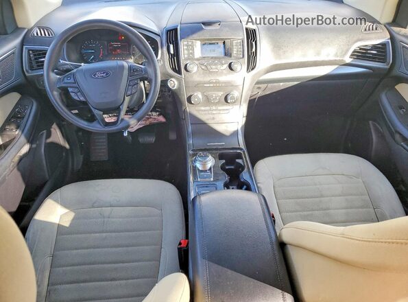 2FMPK3G95KBB24373 2019 FORD EDGE White Առջևի վահանակի տեսք