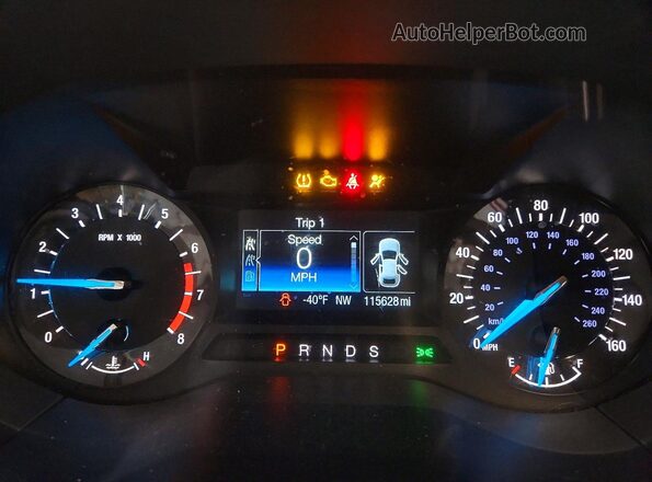 2FMPK3G97JBB55901 2018 FORD EDGE Серый Вид щитка приборов