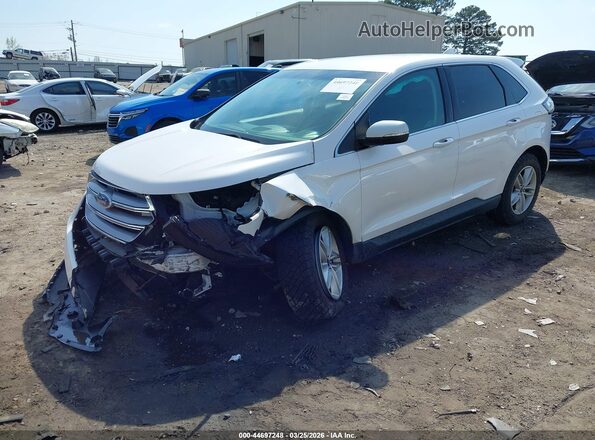 2FMPK3J89HBC41382 2017 FORD EDGE White Առջևի ձախ երեք քառորդ տեսարան
