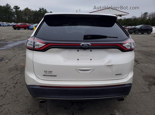 2FMPK3J8XGBC33774 2016 FORD EDGE White Вид ззаду