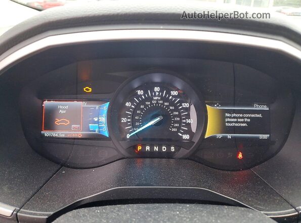 2FMPK3J8XGBC33774 2016 FORD EDGE White Вид щитка приладів