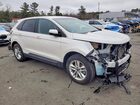2016 Ford Edge Sel White vin: 2FMPK3J8XGBC33774