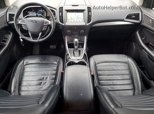 2FMPK3J8XGBC33774 2016 FORD EDGE White Вид панелі приладів