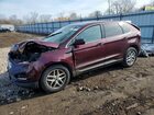 2021 Ford Edge Sel Burgundy vin: 2FMPK3J90MBA09580