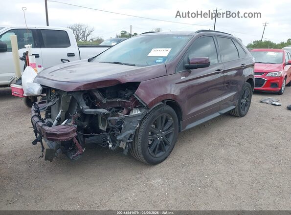 2FMPK3J90MBA61484 2021 FORD EDGE Burgundy Vista tres cuartos delantera izquierda
