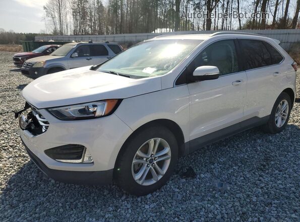 2FMPK3J91KBC15147 2019 FORD EDGE Белый Передняя левая четверть