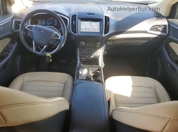 2FMPK3J91KBC15147 2019 FORD EDGE Белый Вид панели приборов