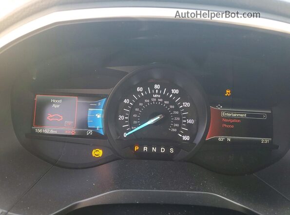 2FMPK3J91KBC15147 2019 FORD EDGE Белый Вид щитка приборов