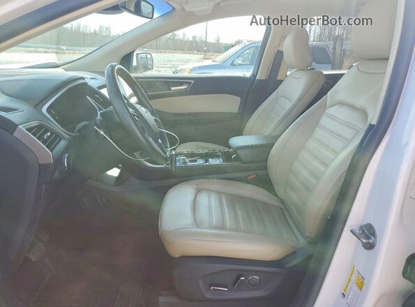 2FMPK3J91KBC15147 2019 FORD EDGE Белый Вид салона спереди