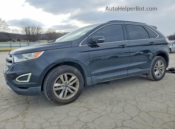 2FMPK3J93HBC16857 2017 FORD EDGE Черный Передняя левая четверть
