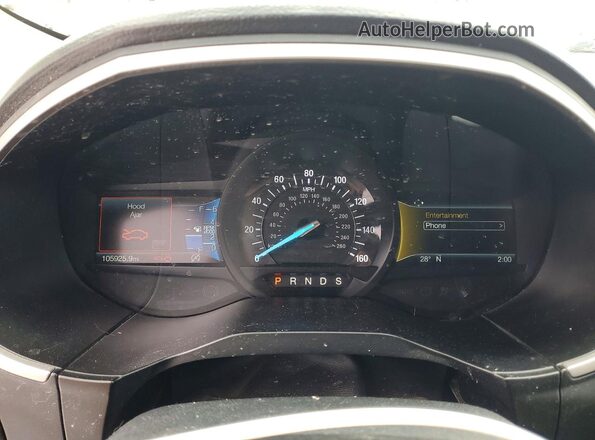 2FMPK3J93LBA70937 2020 FORD EDGE Серый Вид щитка приборов