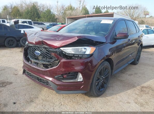 2FMPK3J94MBA63318 2021 FORD EDGE Maroon Przód lewy