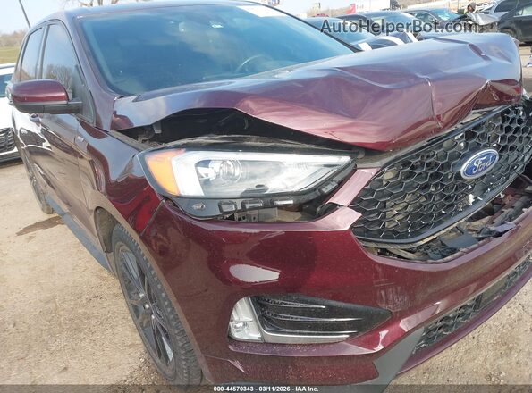 2FMPK3J94MBA63318 2021 FORD EDGE Maroon Widok z przodu