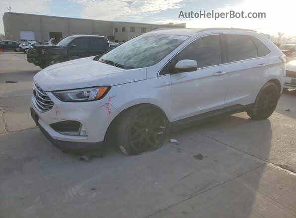 2FMPK3J95KBC35532 2019 FORD EDGE Белый Передняя левая четверть