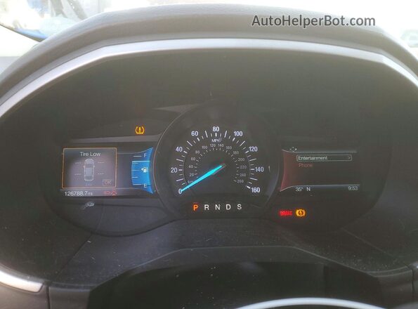 2FMPK3J95KBC35532 2019 FORD EDGE Белый Вид щитка приборов