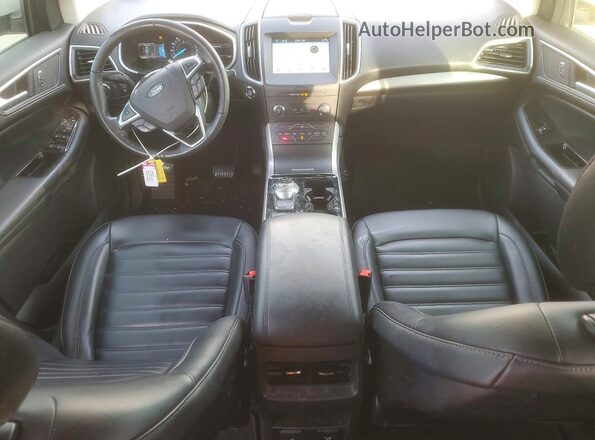 2FMPK3J95KBC35532 2019 FORD EDGE Белый Вид панели приборов
