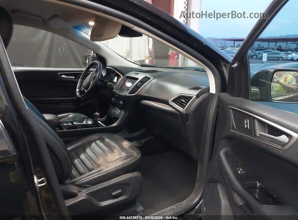 2FMPK3J95LBA44176 2020 FORD EDGE Черный Вид салона спереди