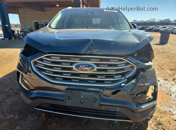 2FMPK3J96KBB85384 2019 FORD EDGE Blue Widok z przodu