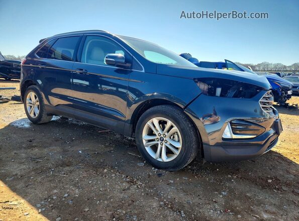 2FMPK3J96KBB85384 2019 FORD EDGE Blue Przód prawy