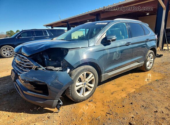 2FMPK3J96KBB85384 2019 FORD EDGE Blue Przód lewy