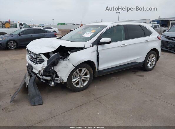 2FMPK3J98KBB46263 2019 FORD EDGE Белый Передняя левая четверть
