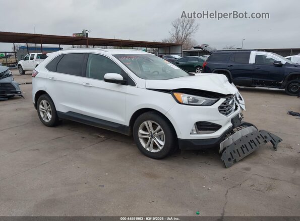 2FMPK3J98KBB46263 2019 FORD EDGE Белый Передняя правая четверть