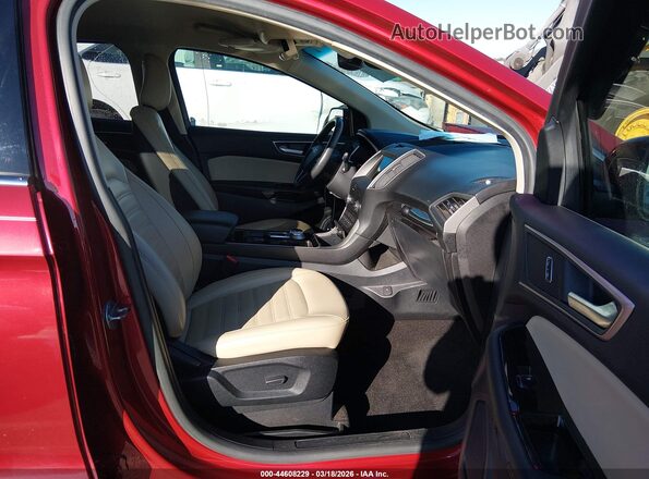 2FMPK3J99LBA03579 2020 FORD EDGE Red Widok wnętrza z przodu