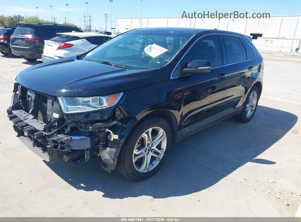 2FMPK3K8XJBB88034 2018 FORD EDGE Черный Передняя левая четверть