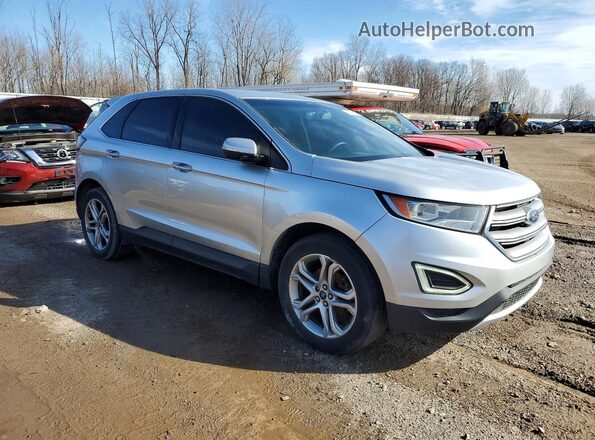 2FMPK3K91JBB41239 2018 FORD EDGE Серебряный Передняя правая четверть