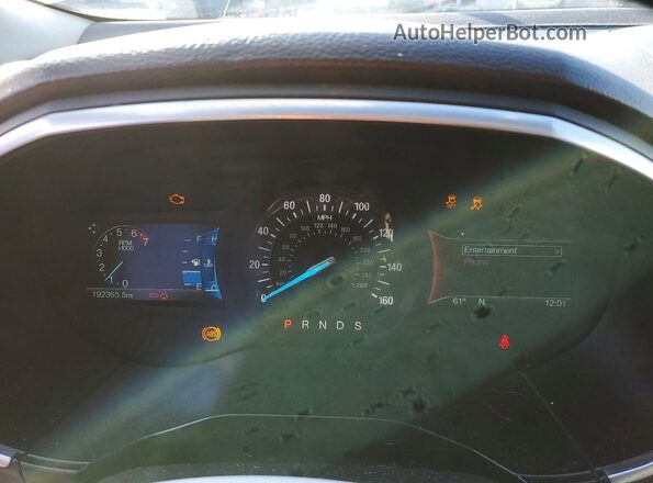 2FMPK3K91JBB41239 2018 FORD EDGE Серебряный Вид щитка приборов