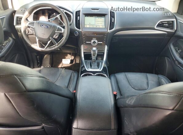2FMPK3K91JBB45274 2018 FORD EDGE Белый Вид панели приборов