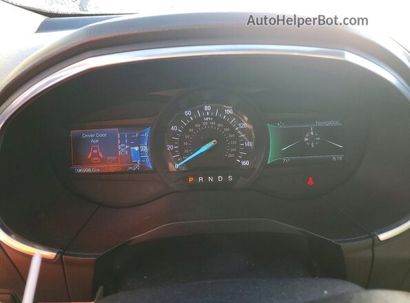 2FMPK3K91KBC15874 2019 FORD EDGE Teal ხელსაწყოთა პანელის ხედი