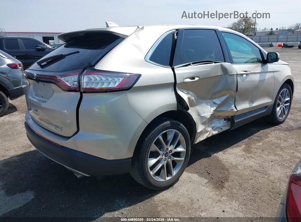 2FMPK3K94HBC07292 2017 FORD EDGE Золотой Задняя правая четверть