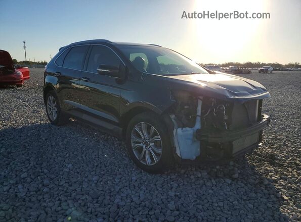 2FMPK3K95KBB53749 2019 FORD EDGE Черный Передняя правая четверть