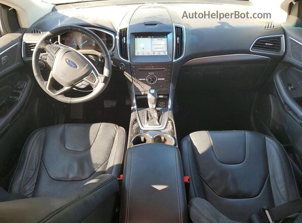 2FMPK3K97GBB41691 2016 FORD EDGE Черный Вид панели приборов