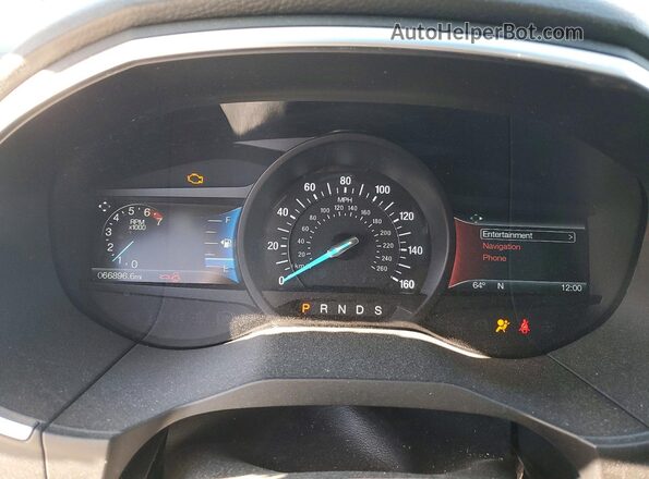 2FMPK3K97GBB41691 2016 FORD EDGE Черный Вид щитка приборов