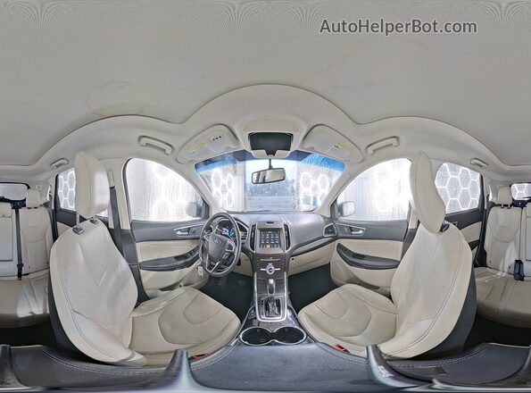 2FMPK3K98HBC01284 2017 FORD EDGE Синий Панорамный вид салона 360°
