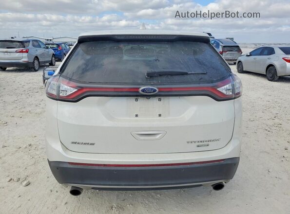 2FMPK3K98JBB44879 2018 FORD EDGE Белый Вид сзади