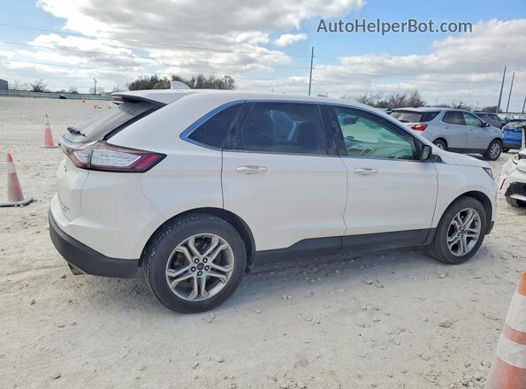 2FMPK3K98JBB44879 2018 FORD EDGE Белый Задняя правая четверть