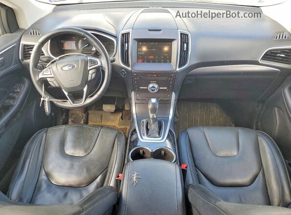 2FMPK3K98JBB44879 2018 FORD EDGE Белый Вид панели приборов