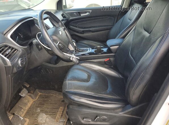 2FMPK3K98JBB44879 2018 FORD EDGE Белый Вид салона спереди