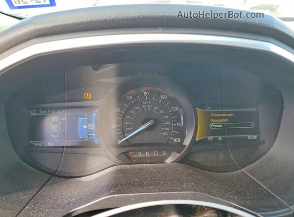 2FMPK3K98JBB44879 2018 FORD EDGE Белый Вид щитка приборов