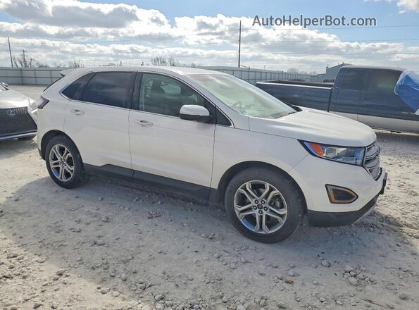 2FMPK3K98JBB44879 2018 FORD EDGE Белый Передняя правая четверть
